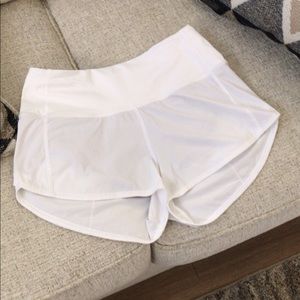 Lululemon high rise speed up shorts